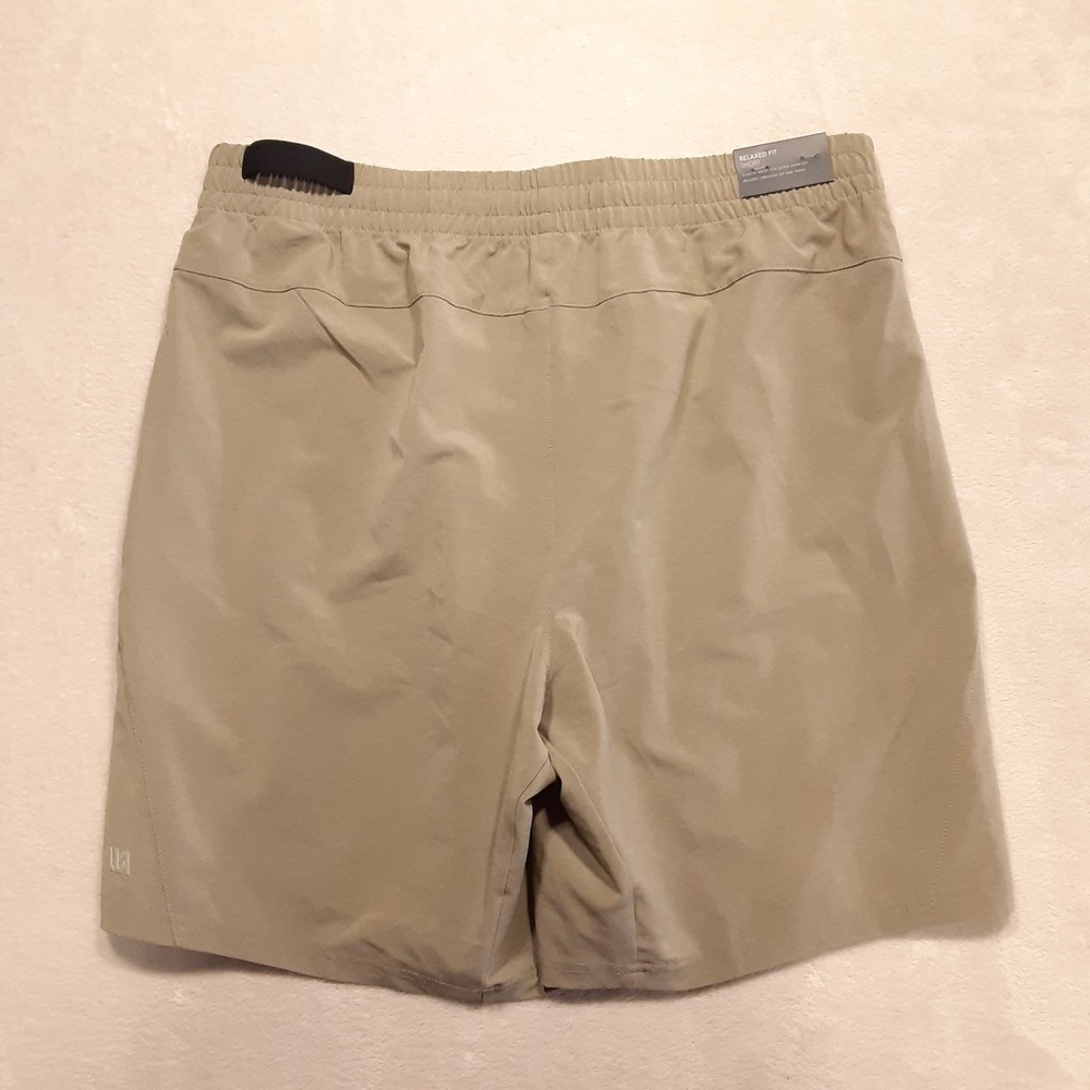 VRST Men's 8" Elevate Shorts Large Earl Grey Relaxed Fit MAX231403 Towel Loop - Picture 2 of 11
